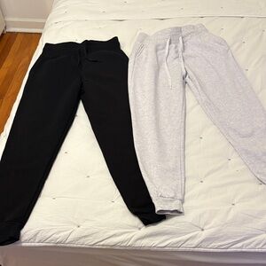 Women's Black and Gray Jogger Pants